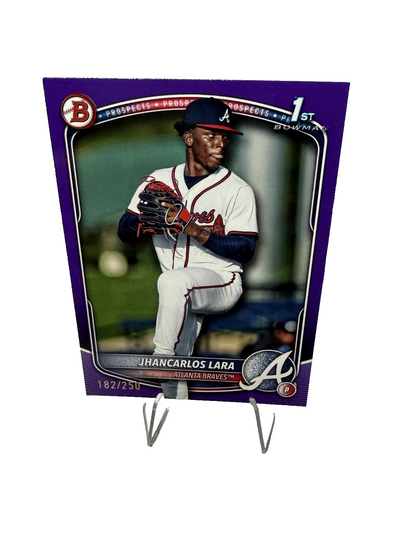 Jhancarlos Lara 2025 Bowman 1st Purple Paper /250 #BP-126 Braves