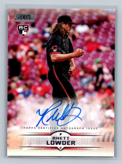 Rhett Lowder 2025 Topps Stadium Club Auto RC #SCBA-RL Reds