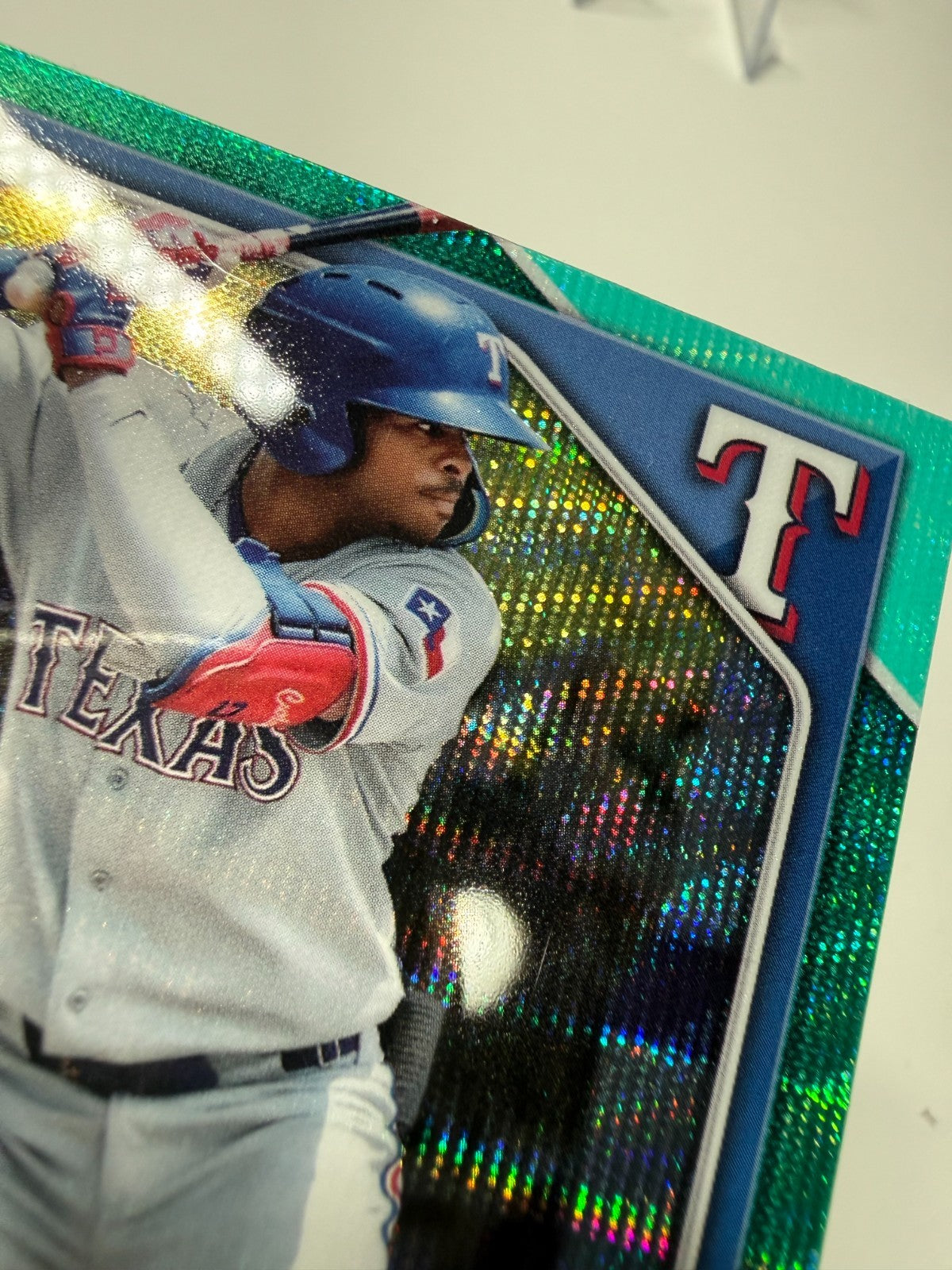 Curley Martha 2024 Bowman Draft Chrome Aqua Wave Refractor /125 #BDC-165 Rangers