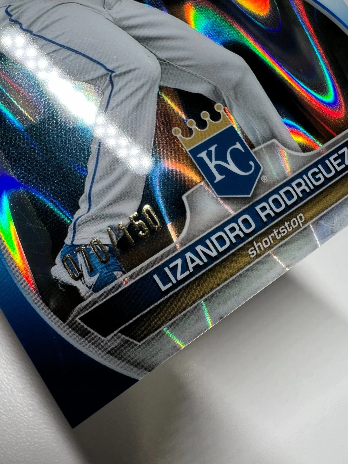 Lizandro Rodriguez 2023 Bowman Chrome 1st Blue Raywave Refractor /150 #BCP-47