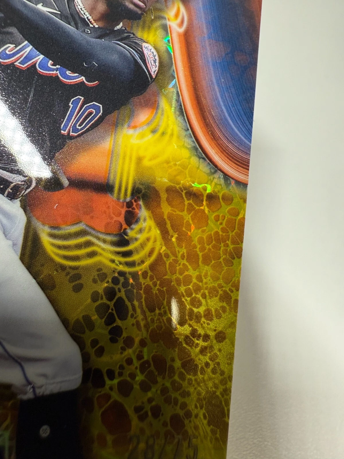 Ronny Mauricio 2024 Bowman's Best Yellow Lazer Refractor RC #41 Mets