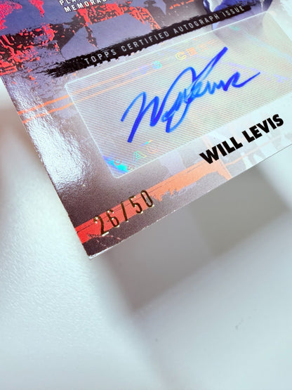 Will Levis 2023 Topps Composite Vertical Green Patch Relic Auto /50 #CPAV-WL