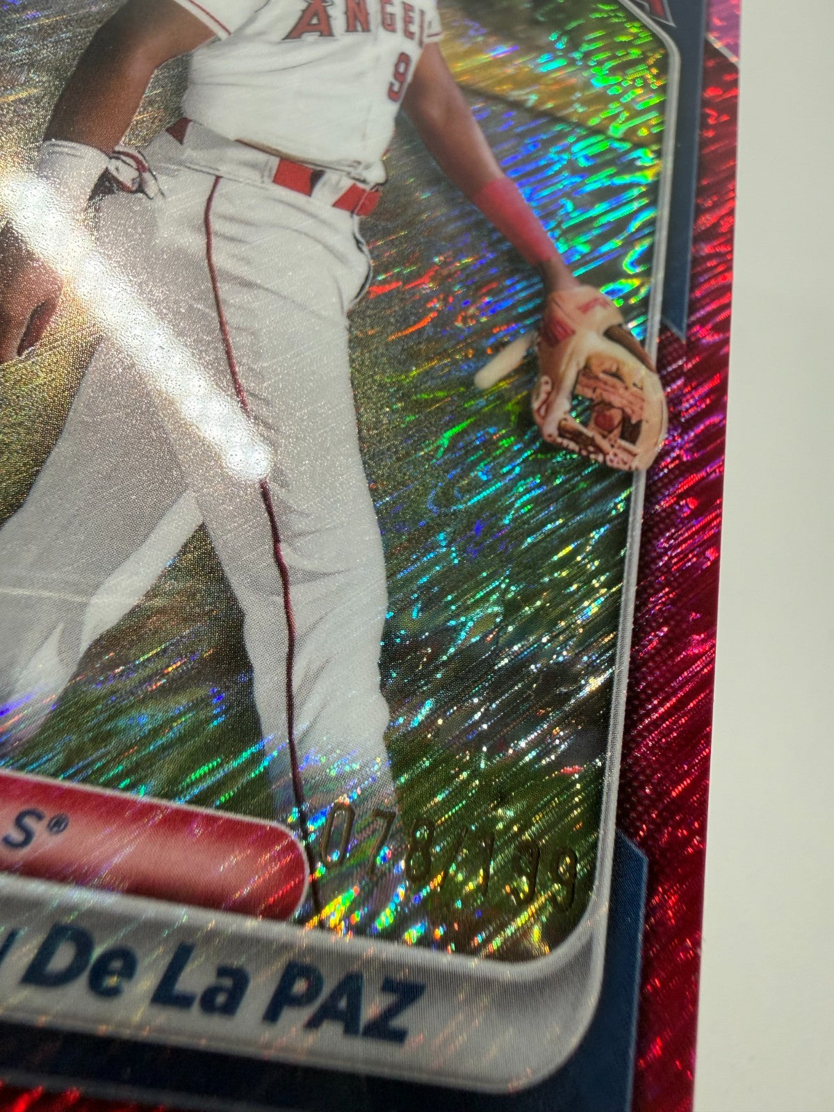Greylin De La Paz 2024 Bowman Chrome 1st Fuchsia Shimmer Refractor /199 #BCP-181