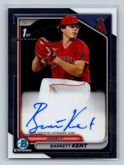 Barrett Kent 2024 Bowman Chrome 1st Auto #CPA-BK Angels