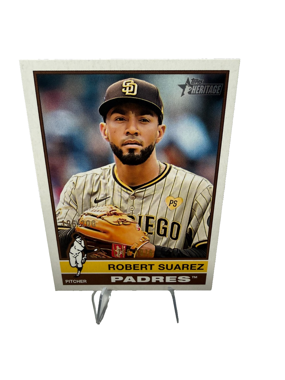 Robert Suarez 2025 Topps Heritage Bicentennial /200 #196 Padres