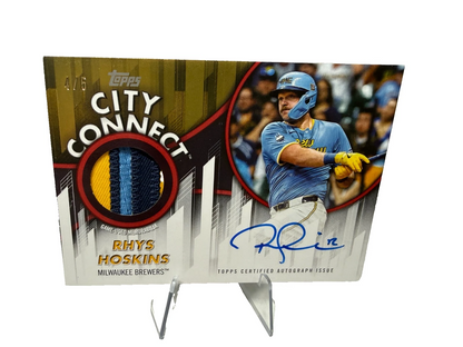 Rhys Hoskins 2026 Topps Series 1 City Connect Patch Auto /5 #CC-RH