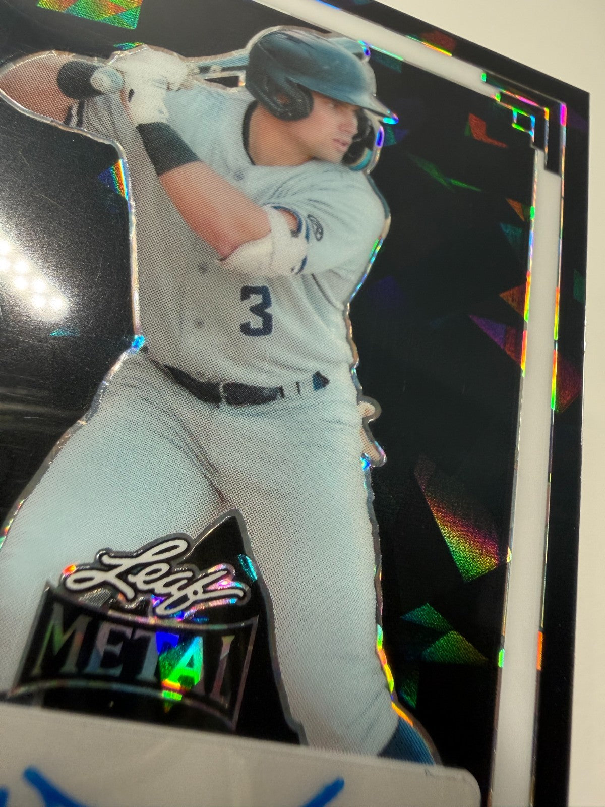 Caleb Durbin 2024 Leaf Metal Black Crystal Auto /2 #91A-CD2 Yankees
