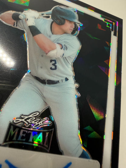 Caleb Durbin 2024 Leaf Metal Black Crystal Auto /2 #91A-CD2 Yankees