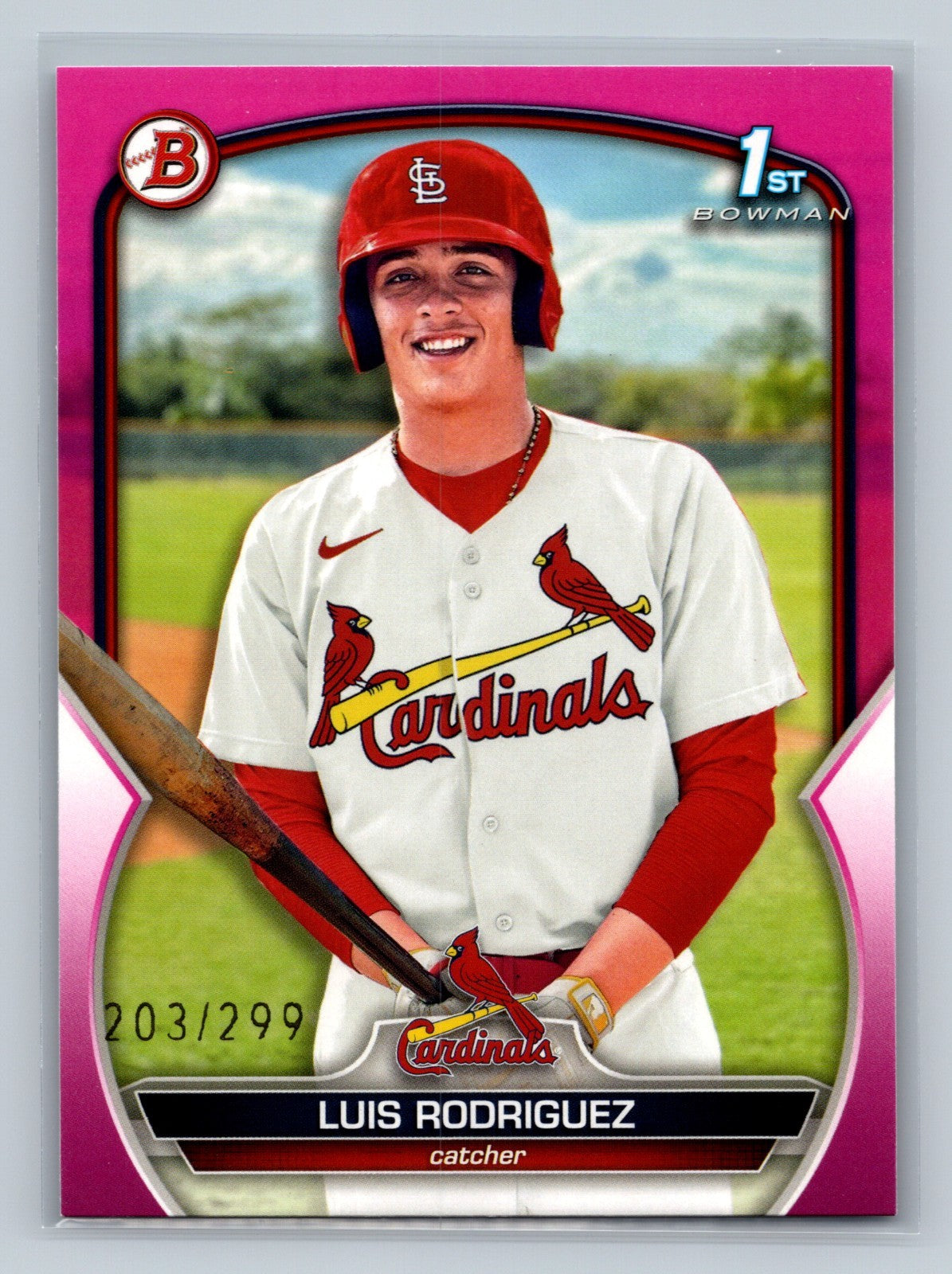 Luis Rodriguez 2023 Bowman 1st Paper Fuchsia /299 #BP-130 Cardinals