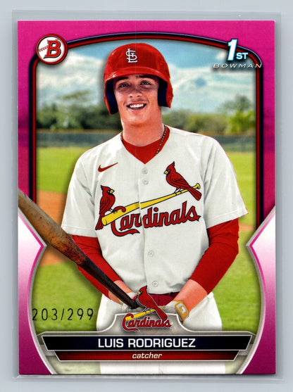 Luis Rodriguez 2023 Bowman 1st Paper Fuchsia /299 #BP-130 Cardinals