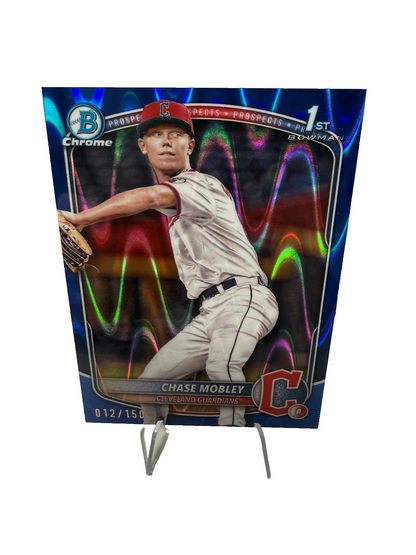 Chase Mobley 2025 Bowman Chrome 1st Blue RayWave Refractor /150 #BCP-56
