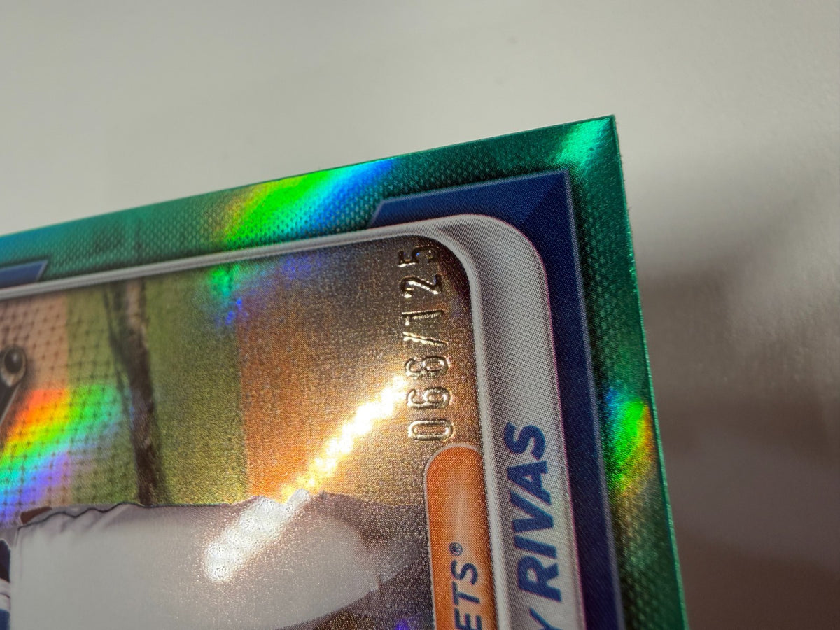 Jensy Rivas 2024 Bowman Chrome 1st Aqua Refractor /125 #BCP-251 Mets