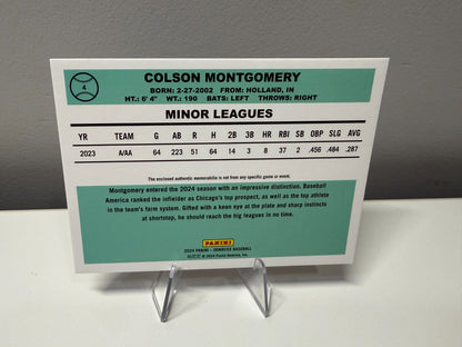 Colson Montgomery 2024 Panini Donruss Retro 1984 Materials Orange Ice #4