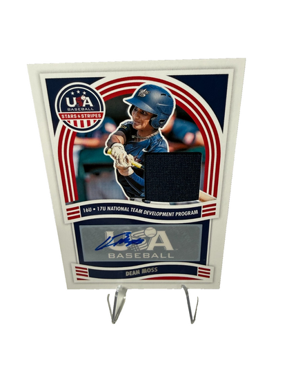 Dean Moss 2024 Panini Stars & Stripes Auto Jersey #NTS-DM USA