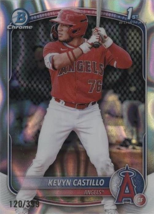 Kevyn Castillo 2025 Bowman Chrome 1st Lava Refractor /399 #BCP-82 Angels