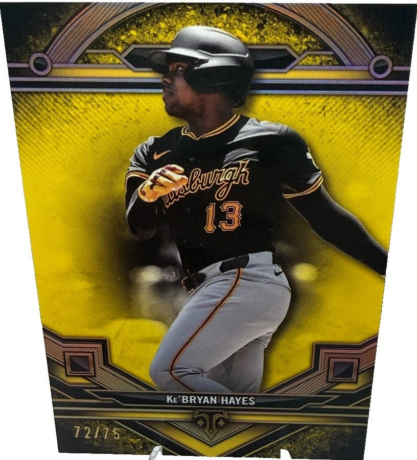 Ke'Bryan Hayes 2024 Topps Triple Threads Citrine Parallel /75 #143 Pirates