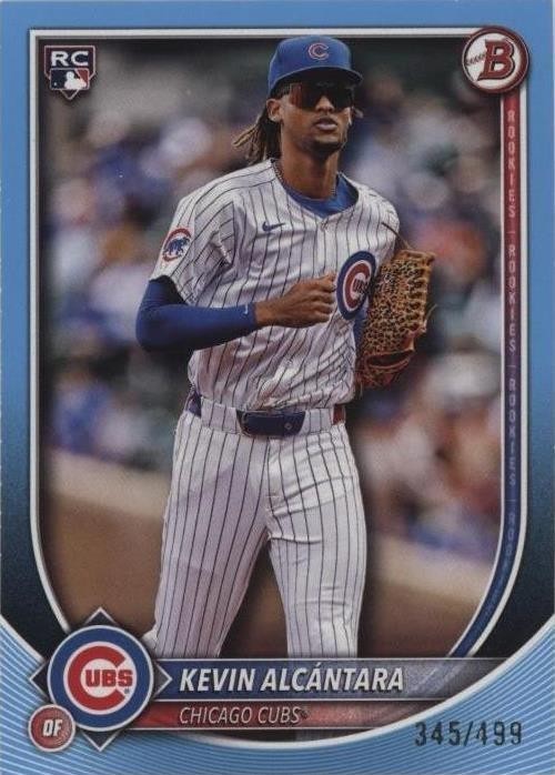 Kevin Alcantara 2025 Bowman Sky Blue RC /499 #95 Cubs