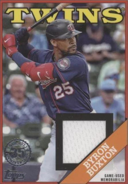 Byron Buxton 2023 Topps Series 1 1988 35th Anniversary Relic #88R-BB Twins