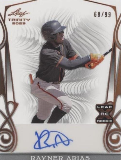 Rayner Arias 2023 Leaf Trinity Bronze Auto /99 #BA-RA1 Giants