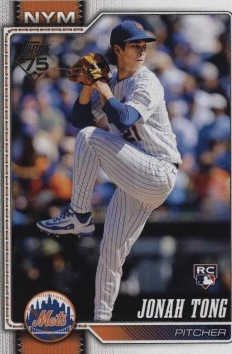 Jonah Tong 2026 Topps Series 1 RC #4 Mets