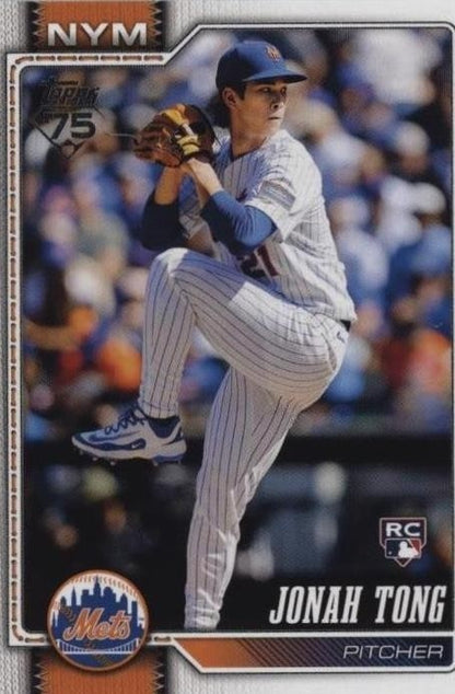 Jonah Tong 2026 Topps Series 1 RC #4 Mets