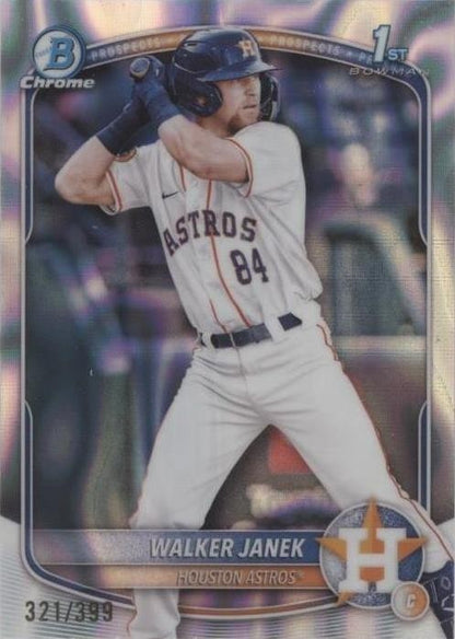 Walker Janek 2025 Bowman Chrome 1st Lava Refractor /399 #BCP-15 Astros