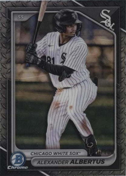 Alexander Albertus 2024 Bowman Draft Chrome Steel Metal Refractor /100 #BDC-164
